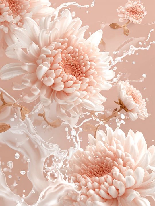 Алмазная мозаика без подрамника «Нежные цветы» 40x30 см, 45 цветов