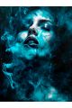 Картина интерьерная «Девушка в дыму» холст 90 x 70 см