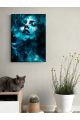 Картина интерьерная на подрамнике «Девушка в дыму» холст 50 x 40 см