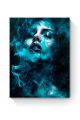 Картина интерьерная на подрамнике «Девушка в дыму» холст 70 x 50 см