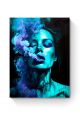 Картина интерьерная на подрамнике «Девушка в дыму» холст 40 x 30 см