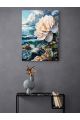 Картина интерьерная на подрамнике «Цветок у моря» холст 90 x 70 см