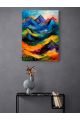 Картина интерьерная на подрамнике «Горы красками» холст 50 x 40 см