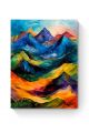 Картина интерьерная на подрамнике «Горы красками» холст 90 x 70 см