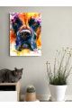 Картина интерьерная на подрамнике «Ротвейлер красками» холст 40 x 30 см