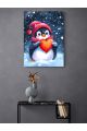Картина интерьерная на подрамнике «Милый пингвин» холст 40 x 30 см
