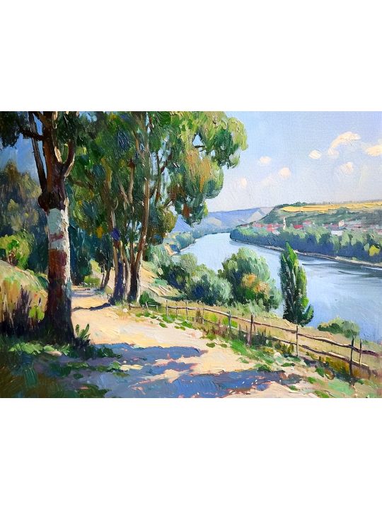 Картина интерьерная «На Волге» холст 25 x 35 см