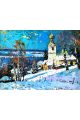 Картина интерьерная «Зимний пейзаж» холст 90 x 70 см