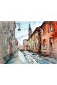 Картина интерьерная «Улочки города» холст 90 x 70 см