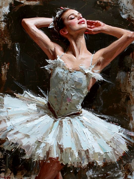 Картина интерьерная «Балерина» холст 40 x 30 см