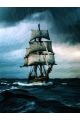 Картина интерьерная на подрамнике «Корабль в море» холст 90 x 70 см