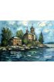 Картина интерьерная «На берегу» холст 18 x 24 см