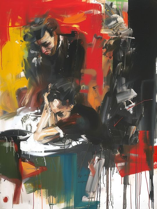 Картина интерьерная «Застолье» холст 18 x 24 см