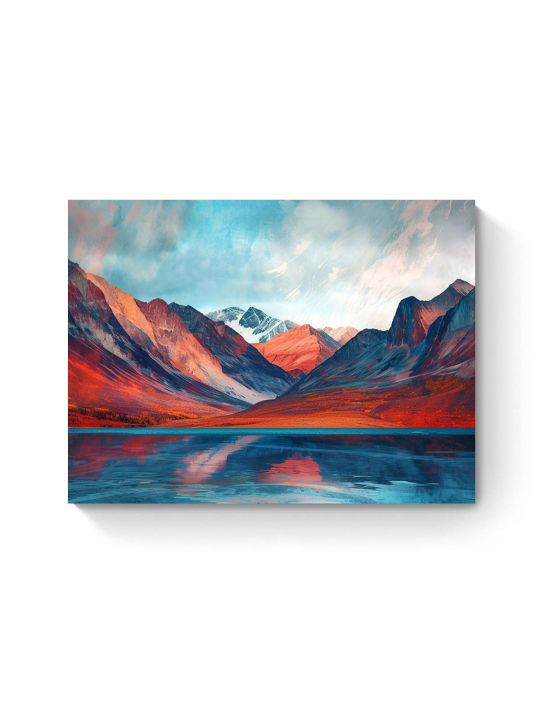 Картина интерьерная на подрамнике «Скалистые горы» холст 40 x 30 см