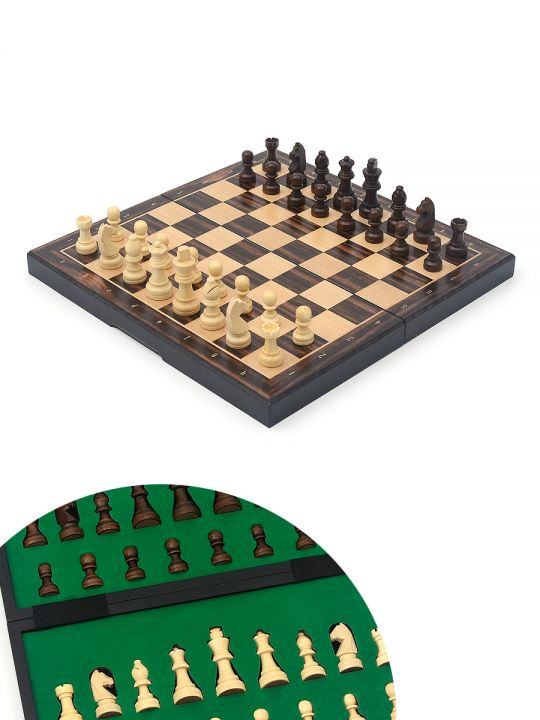 Шахматы магнитные с ложементом 33x33 см