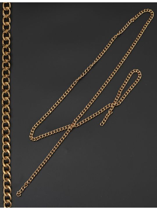 Цепочка декоративная 3,5 мм., цвет золото, длина 1 метр