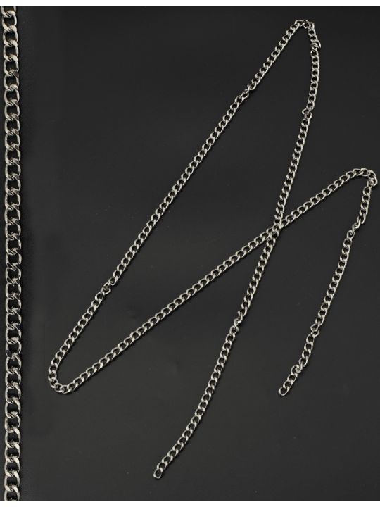 Цепочка декоративная 5,5 мм., цвет серебро, длина 1 метр