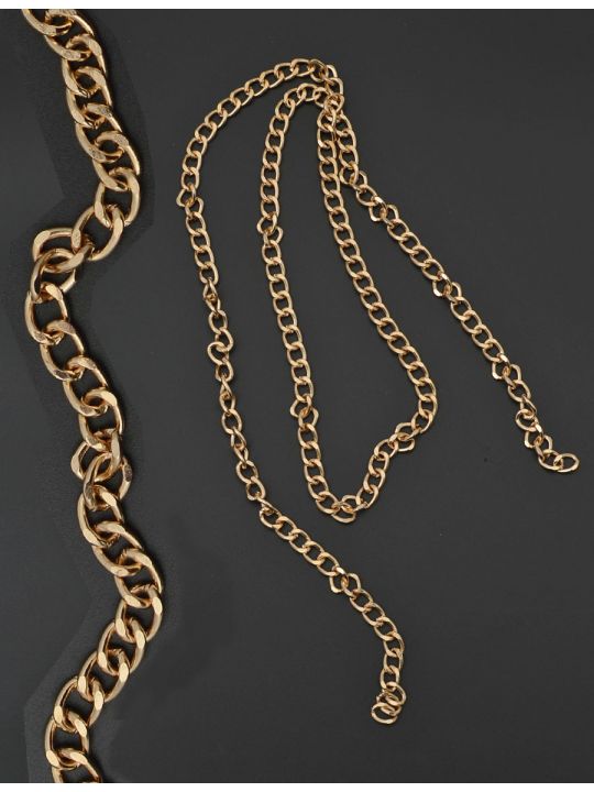 Цепочка декоративная 8 мм., цвет золото, длина 1 метр
