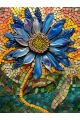 Алмазная мозаика без подрамника «Подсолнух» 70x50 см, 50 цветов