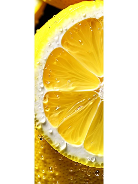 Алмазная мозаика без подрамника «Долька лимона» 100x35 см, 41 цветов