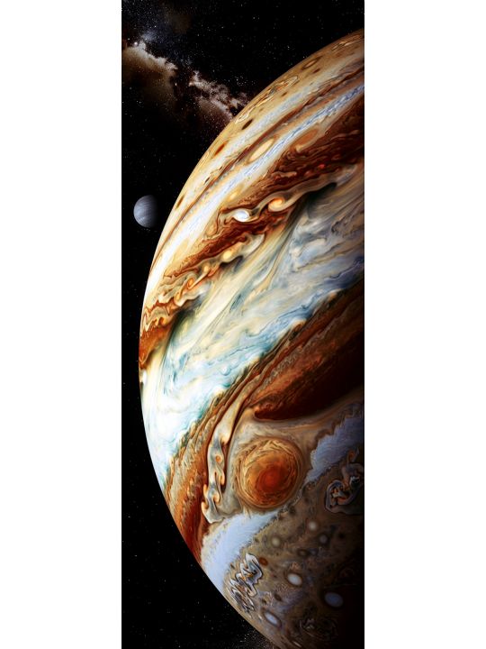 Алмазная мозаика без подрамника «Юпитер» 100x35 см, 42 цветов