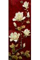Алмазная мозаика без подрамника «Магнолия» 70x24 см, 45 цветов
