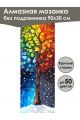 Алмазная мозаика без подрамника «Времена года» 90x30 см, 50 цветов
