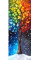 Алмазная мозаика на подрамнике «Времена года» 40x14 см, 40 цветов
