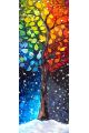 Алмазная мозаика на подрамнике «Времена года» 50x17 см, 50 цветов