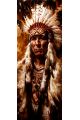 Алмазная мозаика без подрамника «Индеец» 70x24 см, 41 цветов