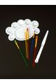 Кисти художественные «Paint Brushes» набор 5 кисточек, палитра и мастихин