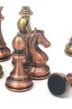 Шахматные фигуры DCP14H медь-бронза имитация, утяжелённые
