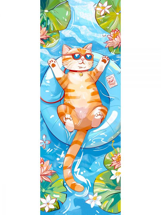 Алмазная мозаика без подрамника «Кошки и собаки» 100x35 см