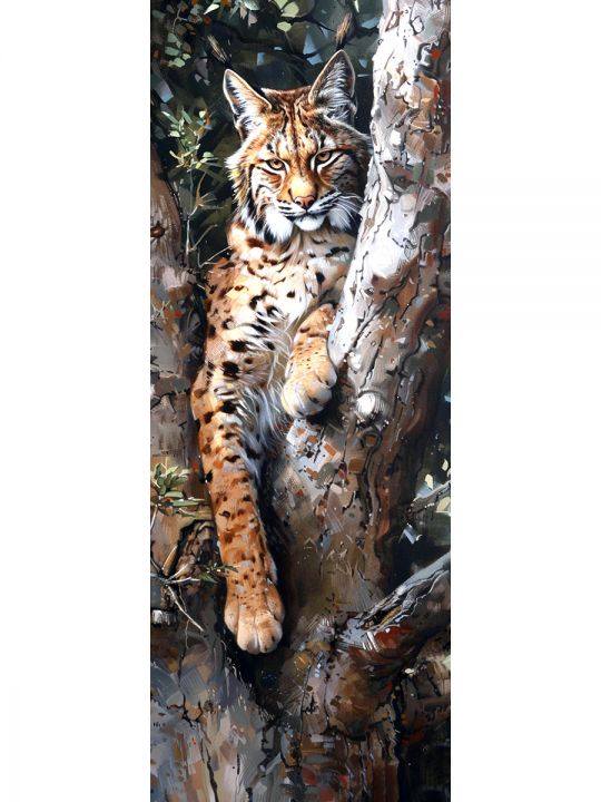 Алмазная мозаика без подрамника «Кошки и собаки» 100x35 см, 50 цветов