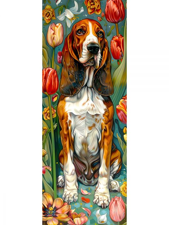 Алмазная мозаика без подрамника «Кошки и собаки» 100x35 см