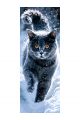 Алмазная мозаика без подрамника «Кошки и собаки» 100x35 см, 50 цветов