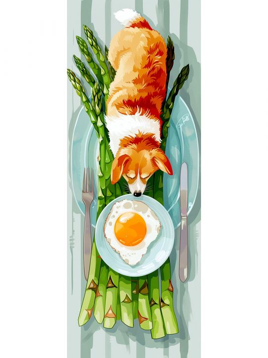 Алмазная мозаика без подрамника «Кошки и собаки» 70x24 см