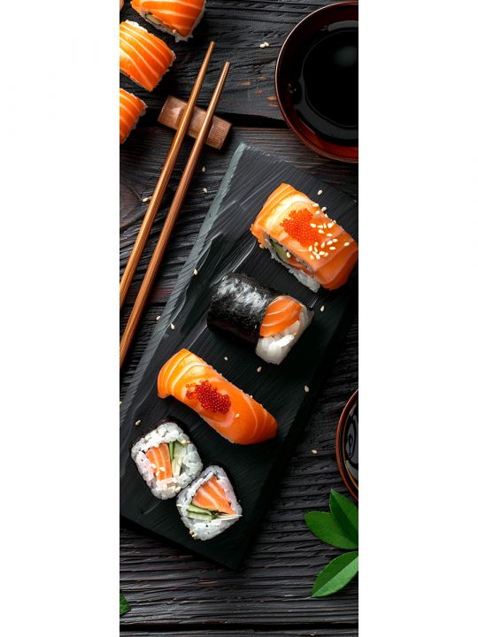 Алмазная мозаика без подрамника «Кухни мира» 70x24 см, 48 цветов