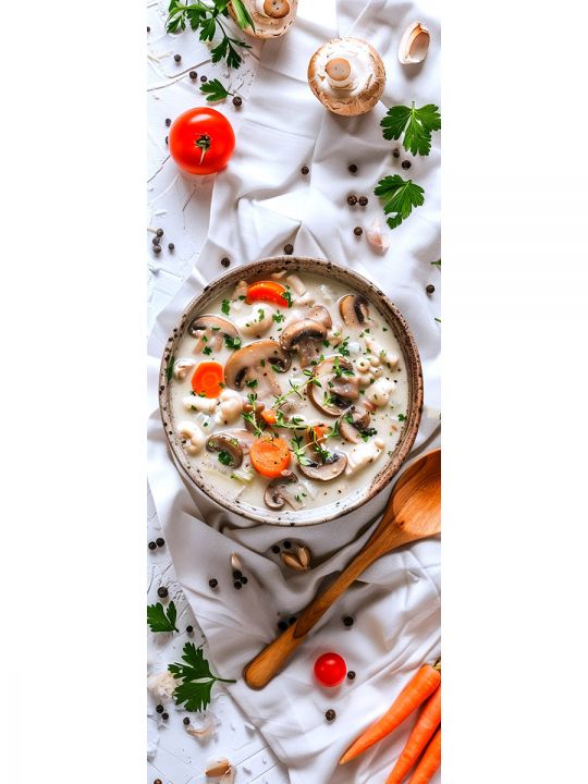 Алмазная мозаика на подрамнике «Кухни мира» 90x30 см