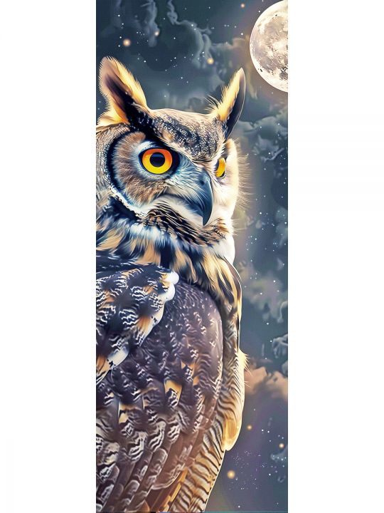Алмазная мозаика без подрамника «Птицы» 100x35 см, 50 цветов