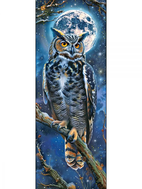 Алмазная мозаика без подрамника «Птицы» 100x35 см, 48 цветов