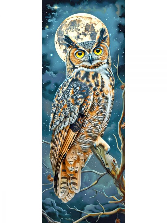 Алмазная мозаика без подрамника «Птицы» 100x35 см, 50 цветов