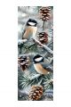 Алмазная мозаика без подрамника «Птицы» 50x17 см, 41 цветов