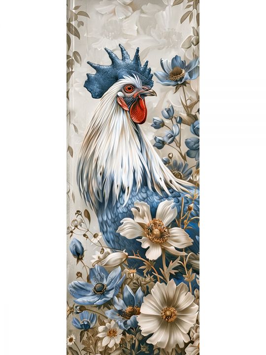 Алмазная мозаика без подрамника «Птицы» 50x17 см, 50 цветов