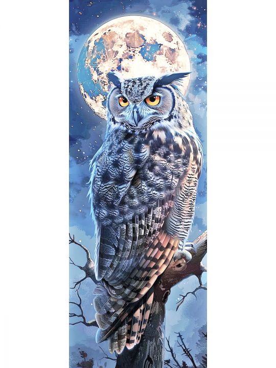 Алмазная мозаика без подрамника «Птицы» 50x17 см, 46 цветов