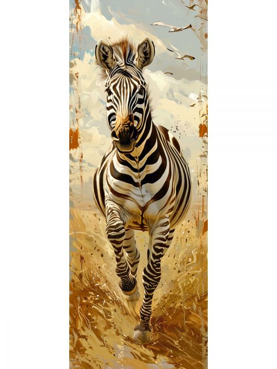 Алмазная мозаика без подрамника «Сафари» 100x35 см