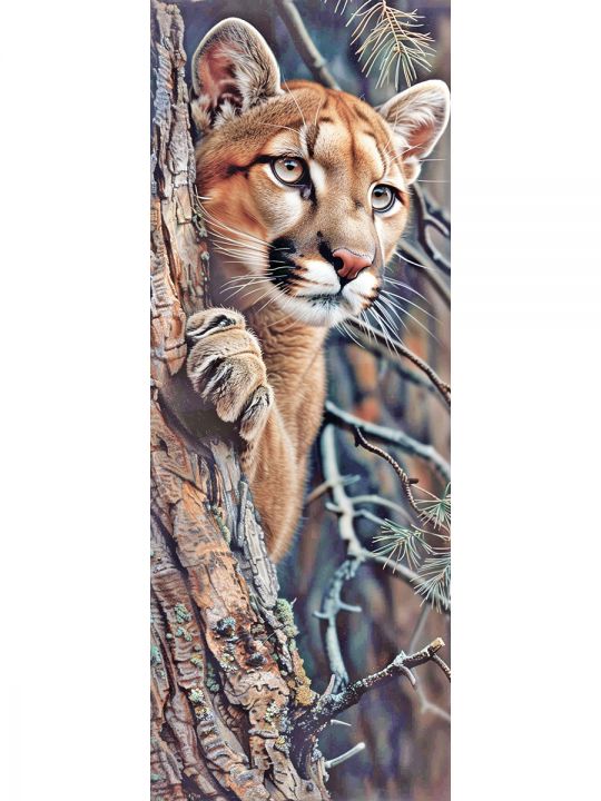 Алмазная мозаика без подрамника «Сафари» 100x35 см, 47 цветов