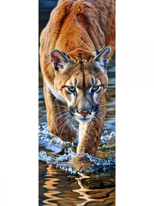 Алмазная мозаика без подрамника «Сафари» 100x35 см
