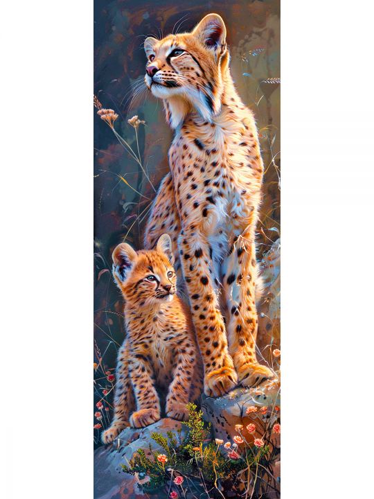 Алмазная мозаика без подрамника «Саванна» 100x35 см, 39 цветов