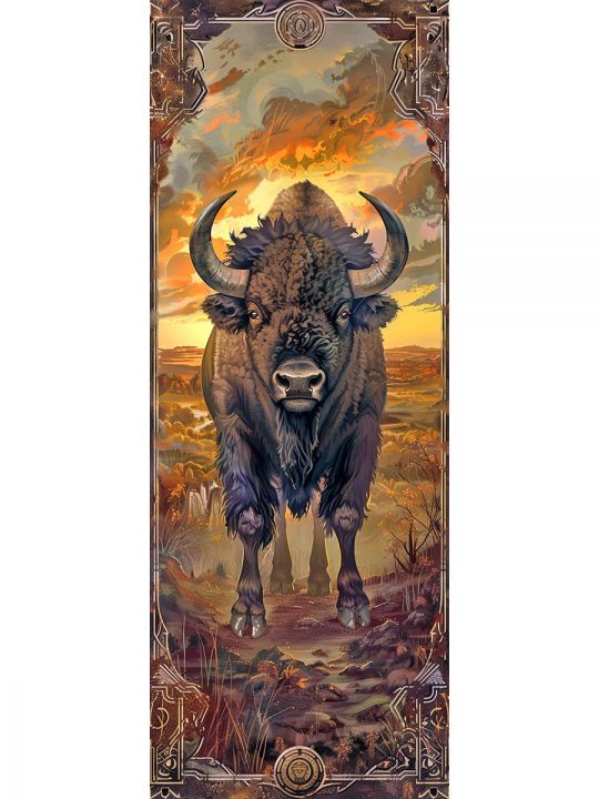Алмазная мозаика без подрамника «Саванна» 100x35 см